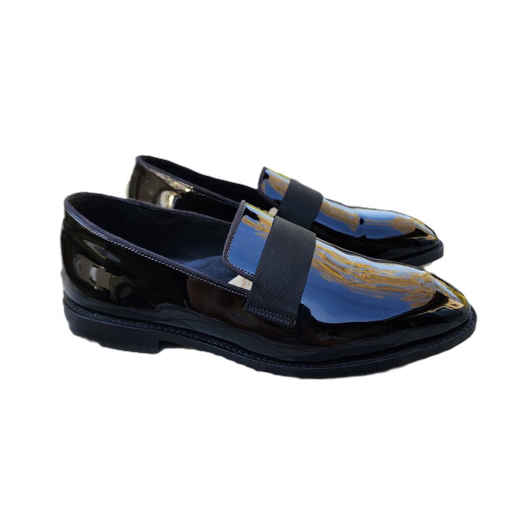 Allen Edmonds James Polished Patent Leather Tuxedo Dress Loafers 12 - Picture 4 of 13